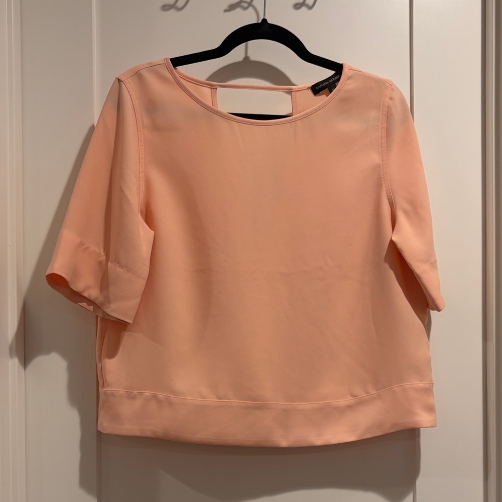 Banana Republic Soft Peach Blouse